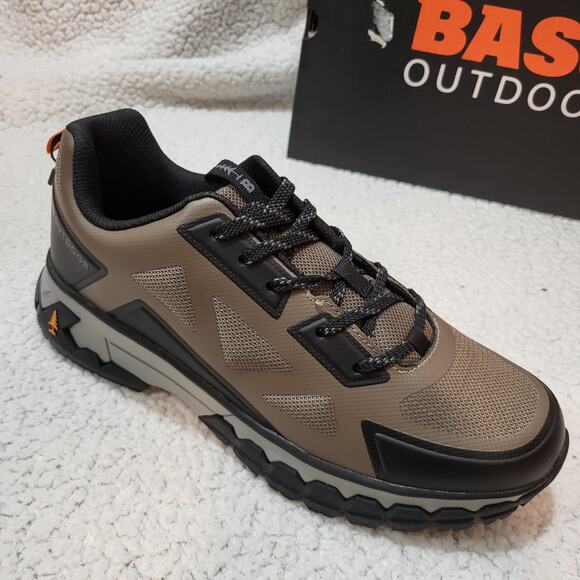 NEW BASS OUTDOOR Men's Peak Seamless Hiker L Hiking Sneaker Walnut SIZE 10 - Picture 1 of 9